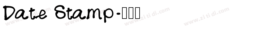 Date Stamp字体转换